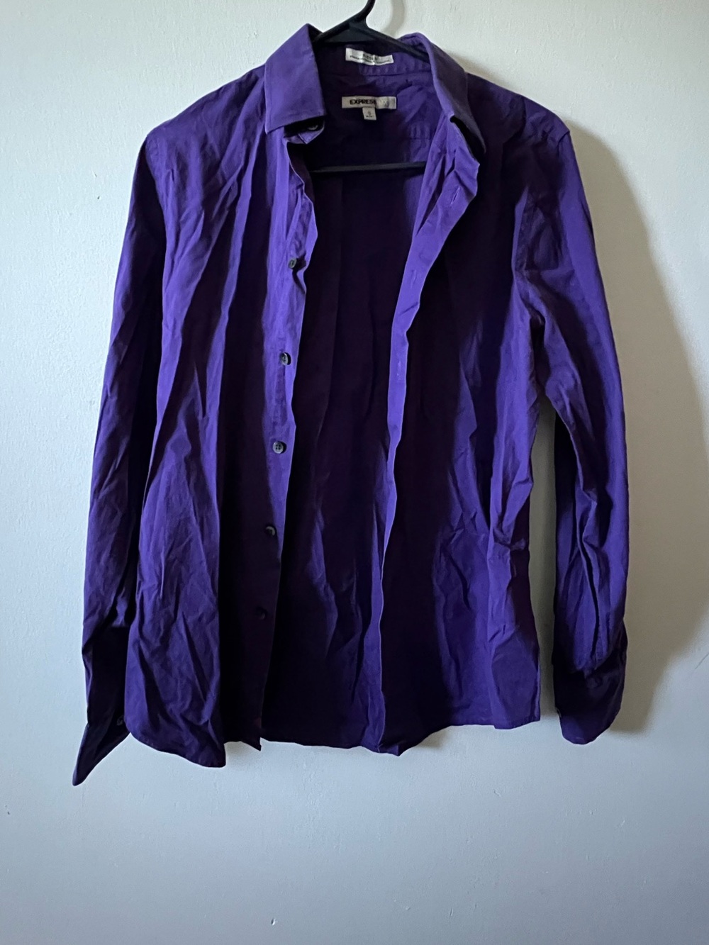 Express Men’s Purple Button-Up Shirt